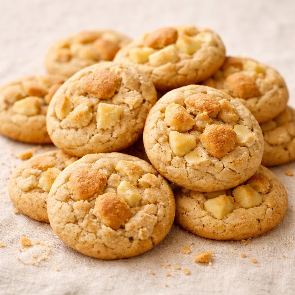Banana pudding cookies fresh from the oven